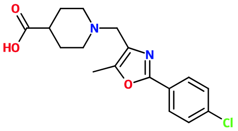 (image for) MCYO0673 1-[[2-(4-Chlorophenyl)-5-methyl-4-oxazolyl]methyl]-4-piperidinecarboxylic acid